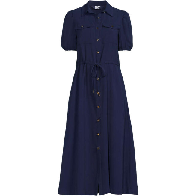 lands end navy dress