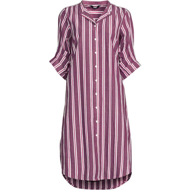 lands end pink stripe dress