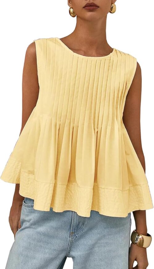 yellow amazon anthropologie dupe top