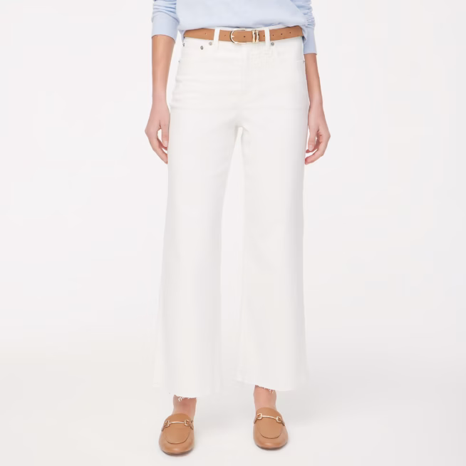 j crew factory white jeans