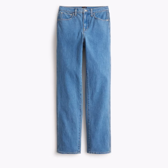 j crew factory crop blue jeans