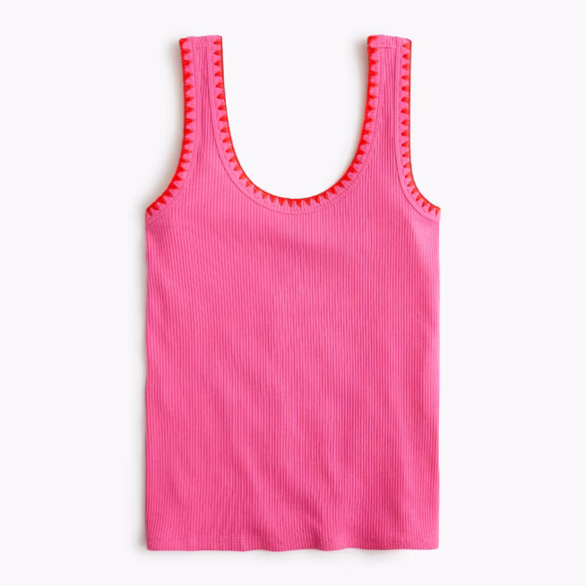 j crew factory pink tank