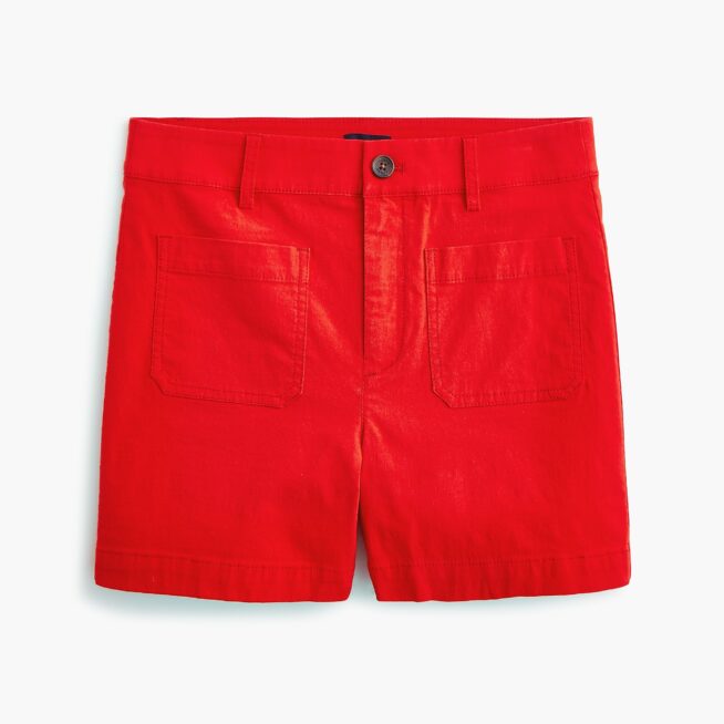 j crew factory red sgirts