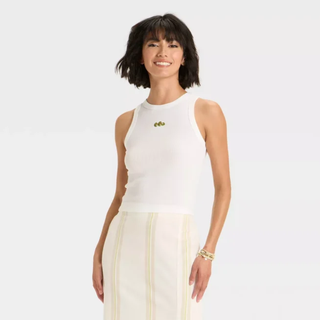 target white martini olive tank